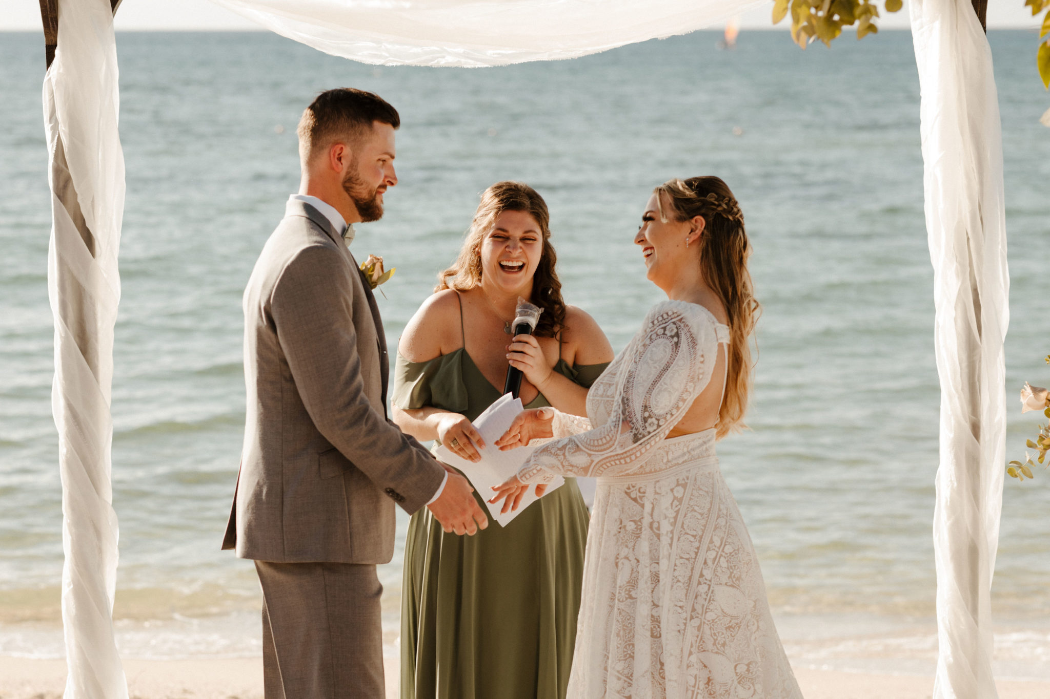 wedding in cozumel beach