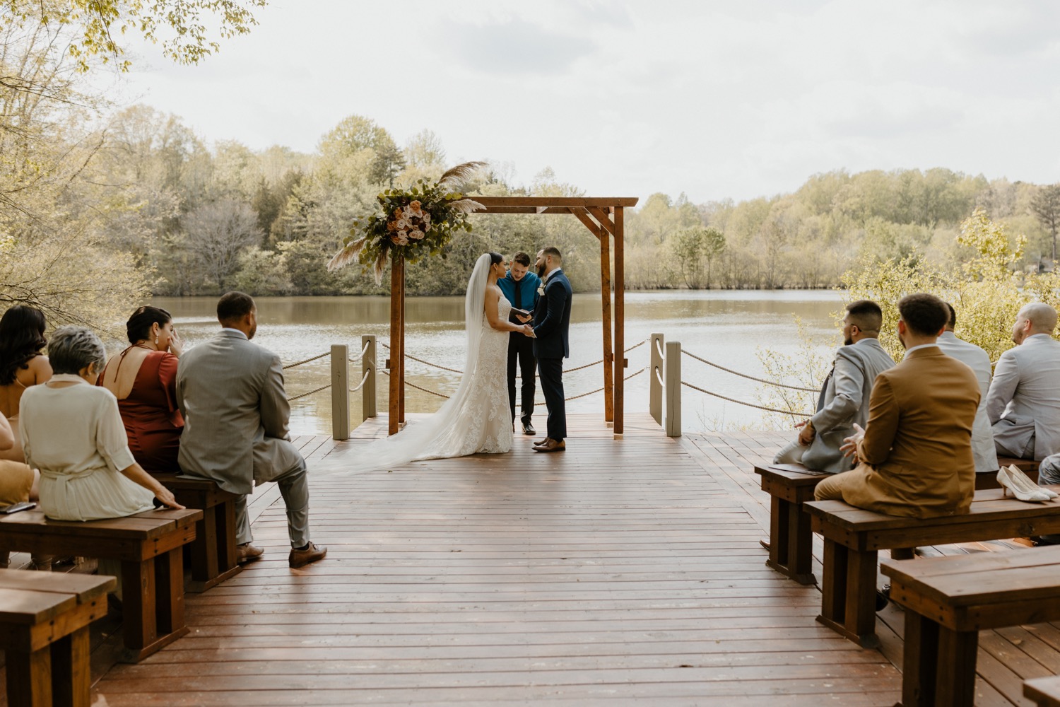 lakeside estate wedding ceremony