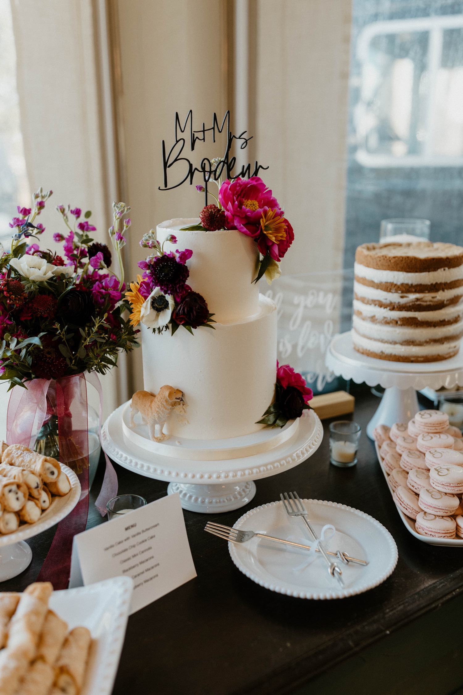 virginia wedding reception cake 