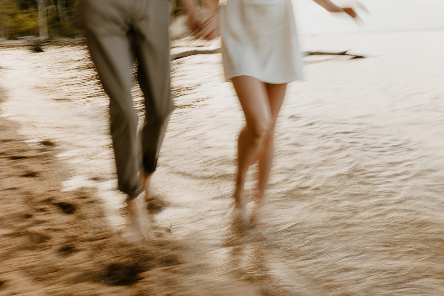 Spring Beach Engagement at Westmoreland State Park in Virginia