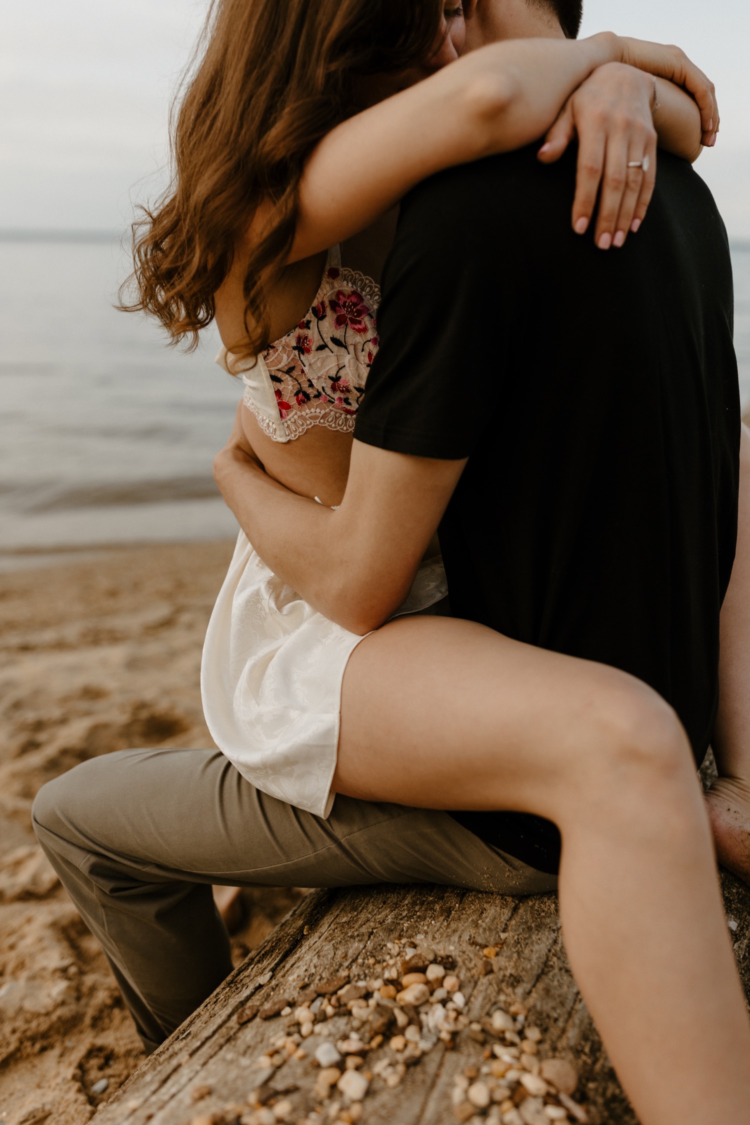 Spring Beach Engagement at Westmoreland State Park in Virginia