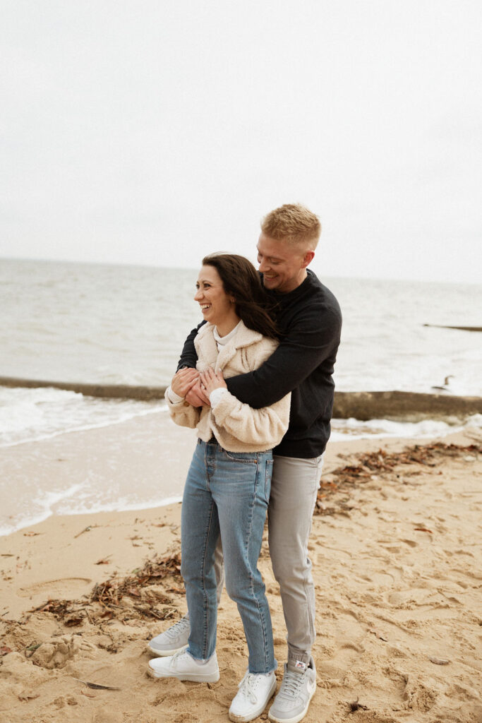 engagement session on the beach